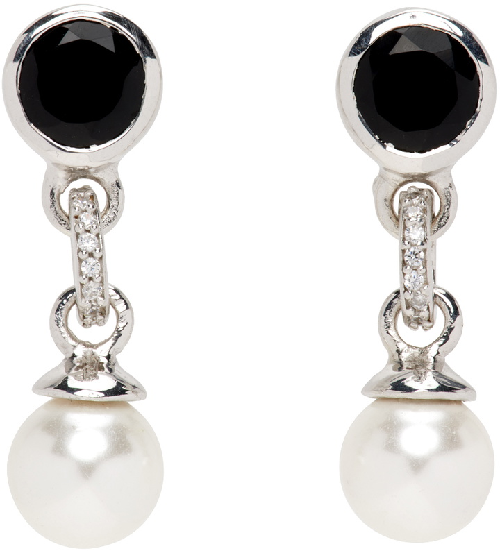 Photo: VEERT SSENSE Exclusive White Gold Earrings