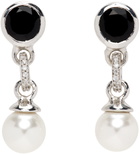 VEERT SSENSE Exclusive White Gold Earrings