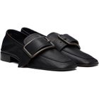 Dries Van Noten Black Buckle Loafers