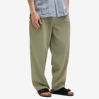 Folk Men's Wide Fit Trousers in Sage Summer Twill