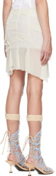 nastyamasha SSENSE Exclusive Off-White Midi Skirt