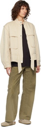 Birkenstock Khaki Narrow Boston Slip-on Loafers