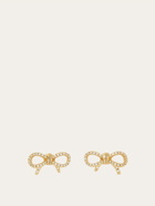 Ferragamo Womens Vara bow earrings in Gold