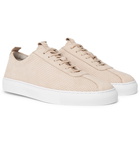 Grenson - Perforated Nubuck Sneakers - Men - Off-white