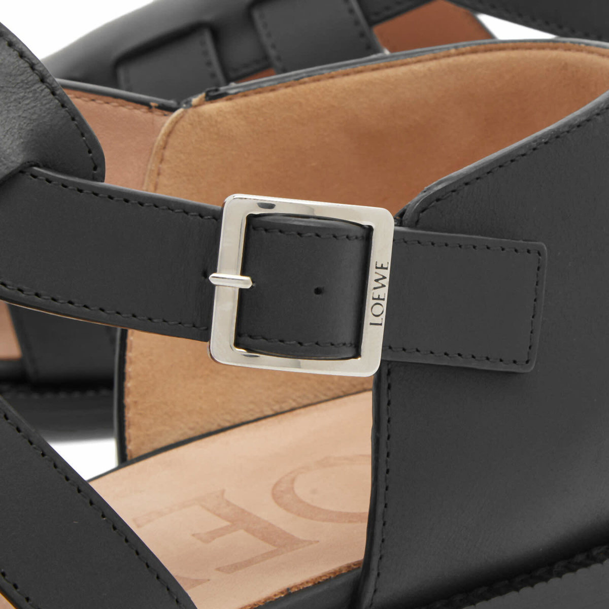 Loewe Men's Campo Sandal in Black