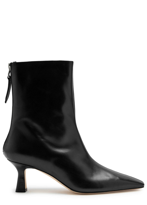 Photo: Aeyde Elina 55 Leather Ankle Boots Black