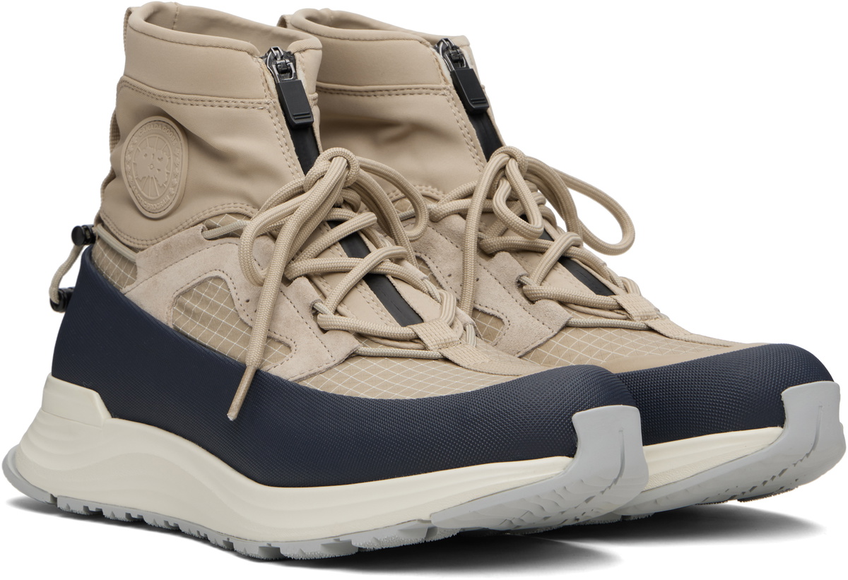 Canada Goose Tan Glacier Trail High Sneakers