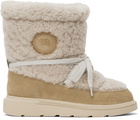 Canada Goose Beige Demma Shearling Puffer Boots