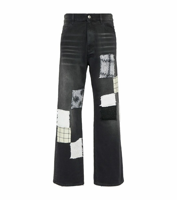 Photo: Marni Patch-appliqué wide-leg jeans