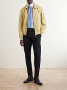 TOM FORD - Tapered Cotton-Blend Twill Trousers - Black