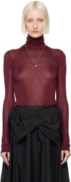 Maison Margiela Burgundy Antristram Bodysuit