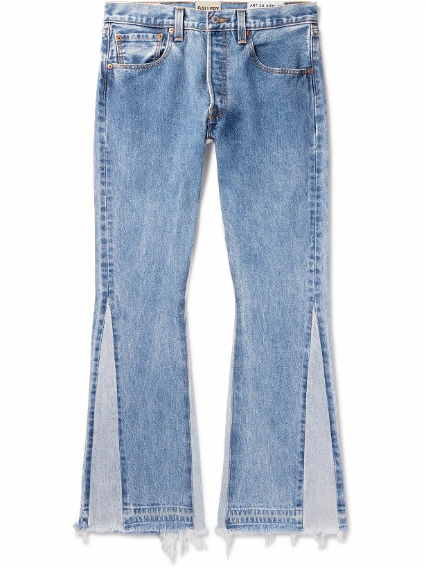 Photo: Gallery Dept. - La Flare Distressed Two-Tone Jeans - Blue