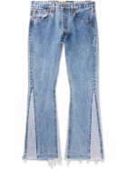 Gallery Dept. - La Flare Distressed Two-Tone Jeans - Blue