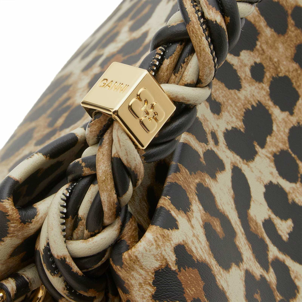 【関税込み】Bou Nano Crossbody - Ganni - Leather - Leopard Leopard Leopard Nano GANNI Bou Bag | GANNI US