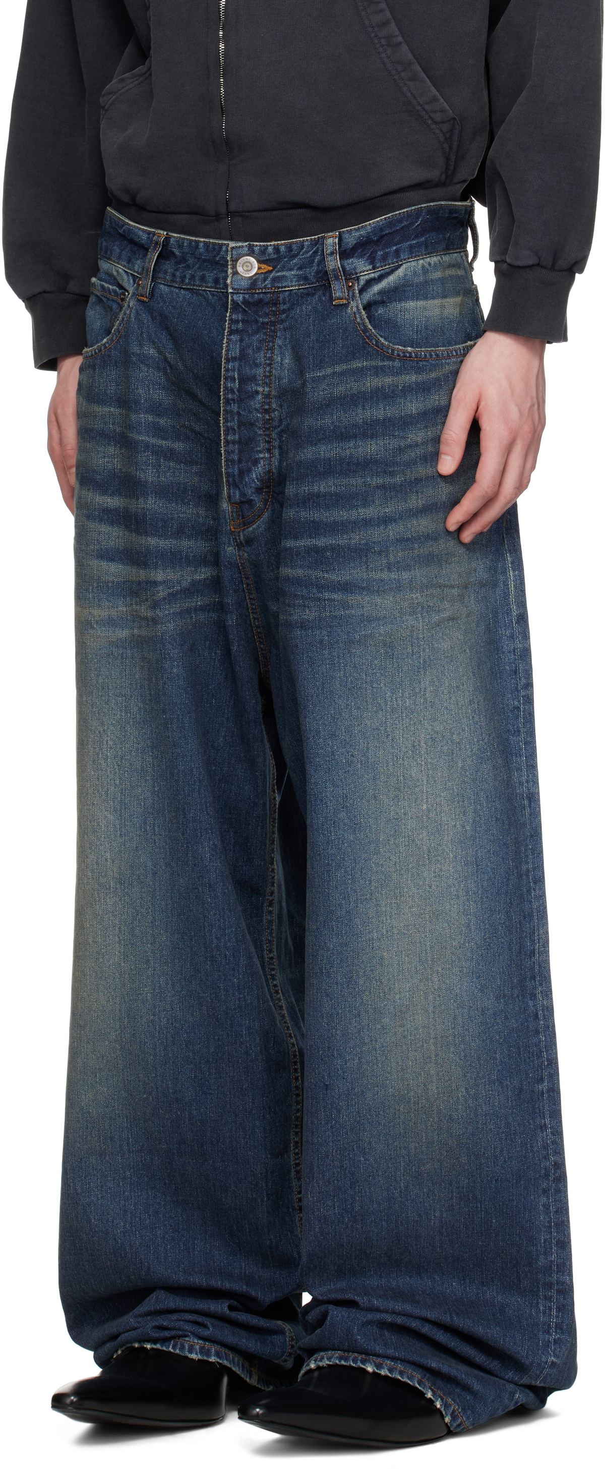 Balenciaga Blue Baggy Jeans Balenciaga
