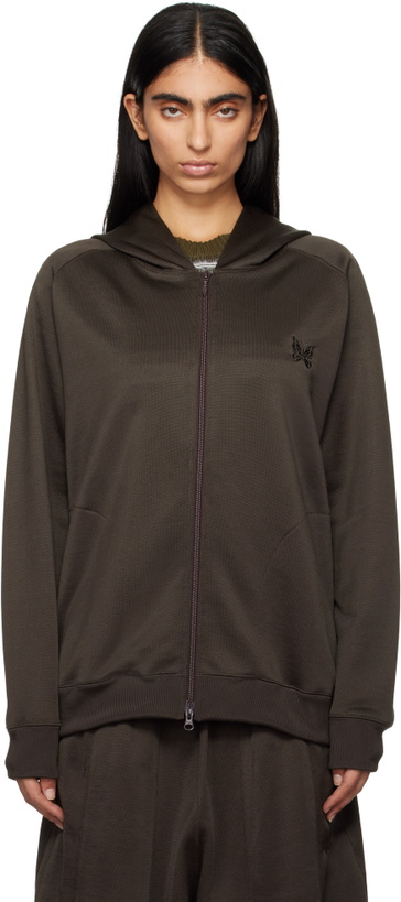 Photo: NEEDLES Khaki Zipped Hoodie