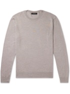 Ermenegildo Zegna - Silk, Cashmere and Linen-Blend Sweater - Brown