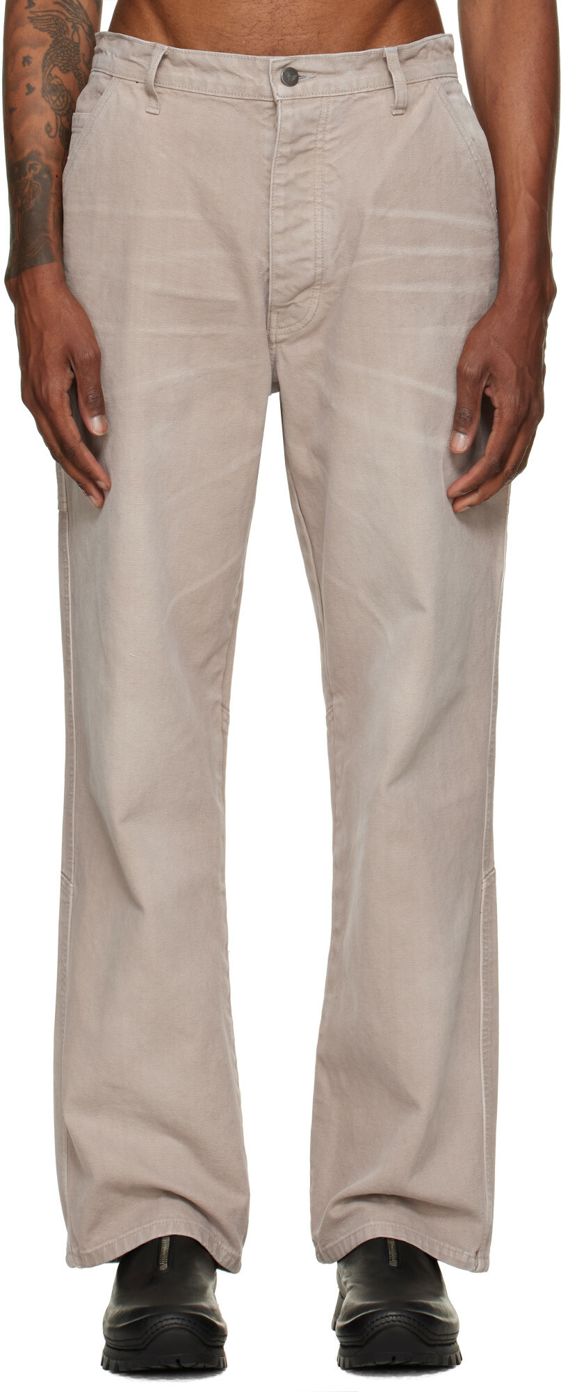 ALEXANDER DIGENOVA Taupe Underground Cargo Pants