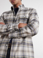 De Bonne Facture - Checked Cotton Shirt - Gray