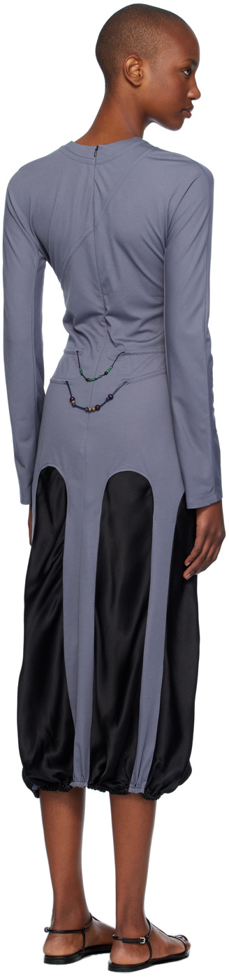 J.Kim Gray Amulets Midi Dress