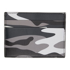 Balenciaga Grey and Black Camo Cash Card Holder