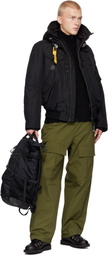 Parajumpers Black Masterpiece Gobi Hooded Down Bomber Jacket