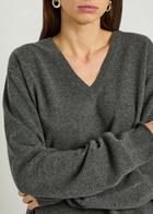 Maison Margiela V-neck Wool Jumper Dark Grey