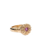Bleue Burnham Women's Flower Press Ring in Pink