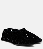 Alaïa Vienne suede ballet flats