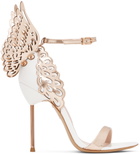 Sophia Webster White Evangeline Heeled Sandals