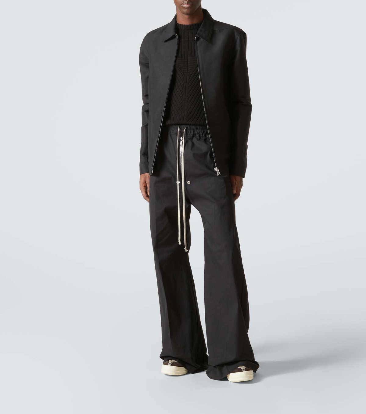Rick Owens Megalace suede sneakers