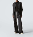 Rick Owens Megalace suede sneakers