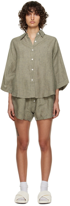 Photo: Deiji Studios Khaki 'The 03' Pyjamas Set