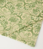 Cabana Iris floral linen tablecloth