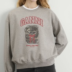 GANNI Women's Isoli Crewneck Sweatshirt in Paloma