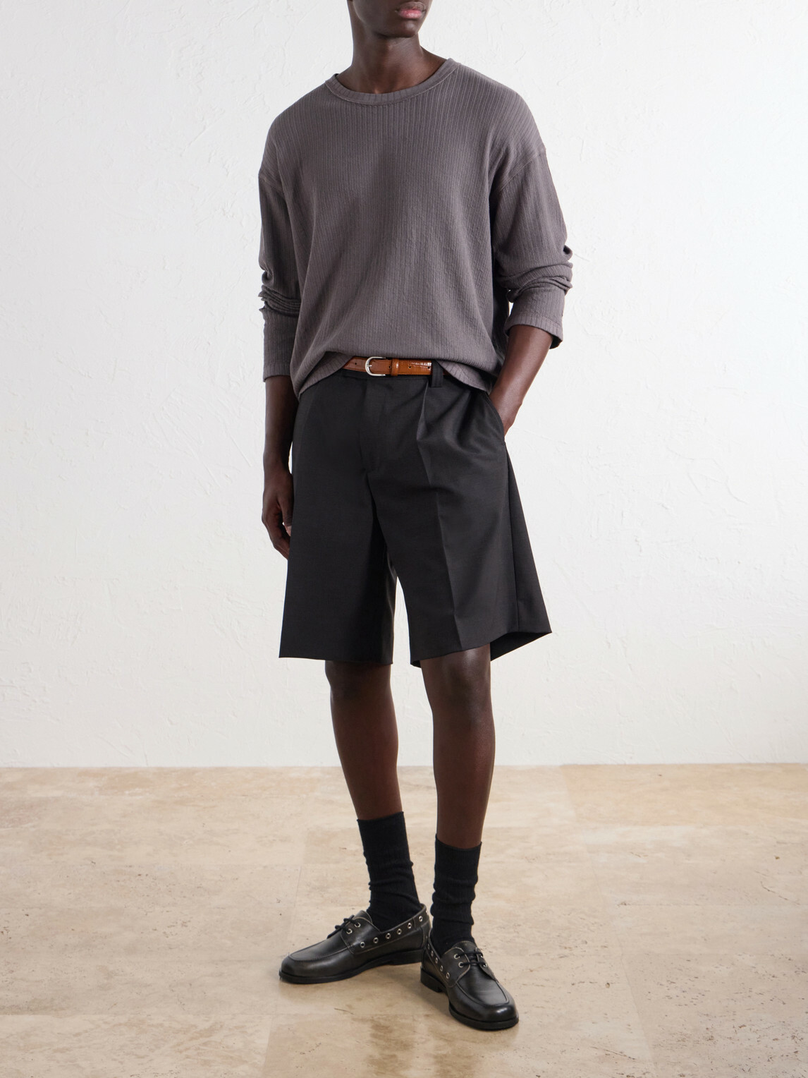 mfpen - Ribbed Organic Cotton Sweater - Gray