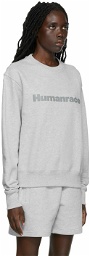 adidas x Humanrace by Pharrell Williams Gray Humanrace Basics Cotton Sweatshirt
