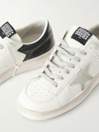 Golden Goose - Stardan Suede-Trimmed Leather Sneakers - White
