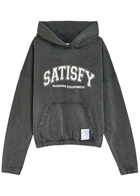 Satisfy Softcell Hooded Cotton Sweatshirt Black