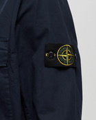 Stone Island Overshirt Supima Cotton Twill Strech Blue - Mens - Overshirts