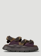 Quest Platform Sandals in Brown