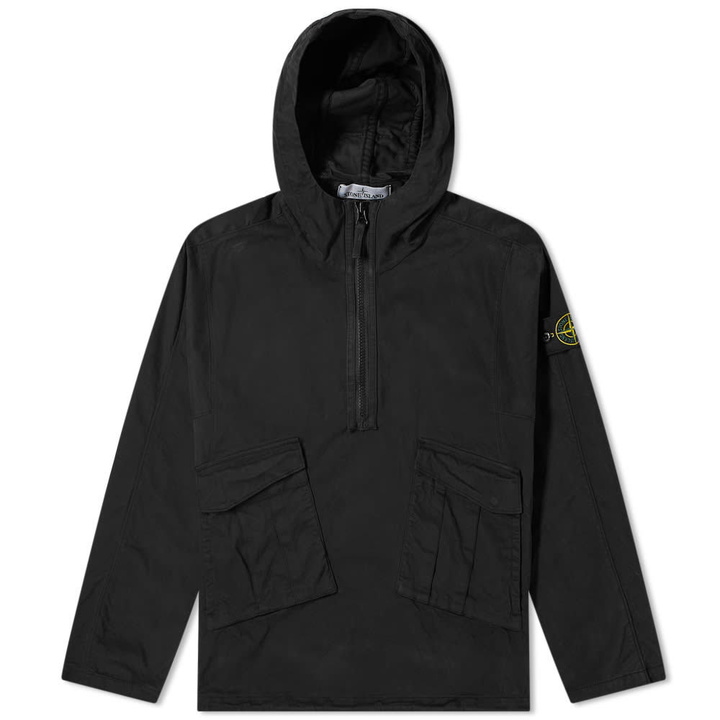 Photo: Stone Island Quarter Zip Popover Hooded Smock