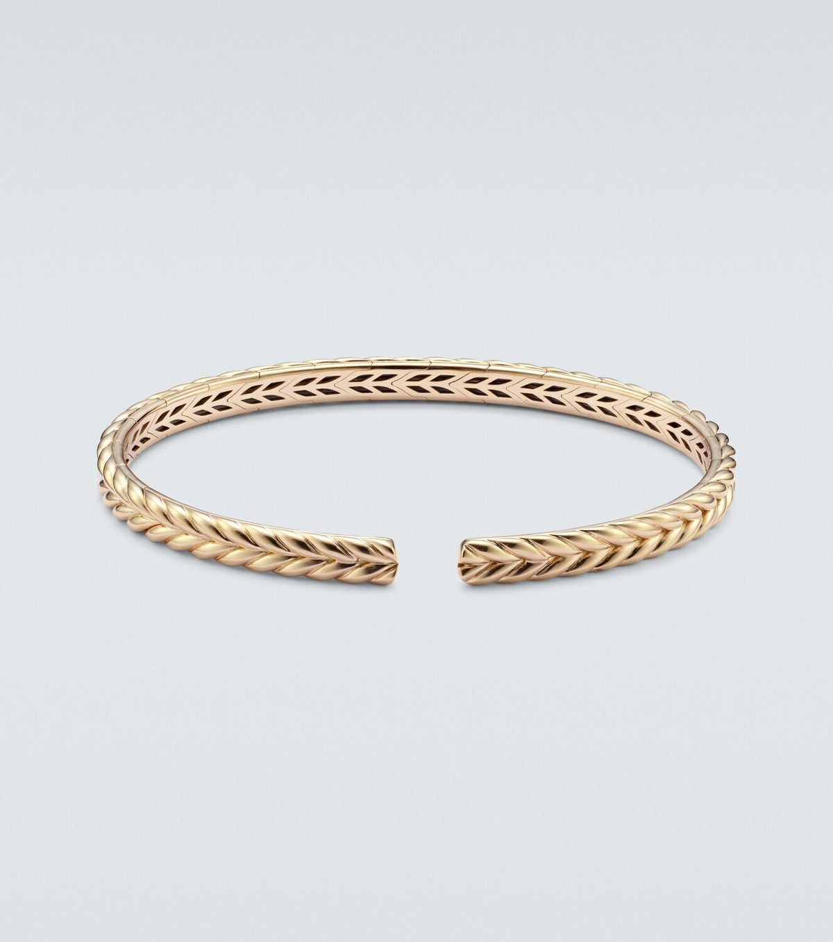 David Yurman Chevron 18kt gold cuff bracelet