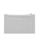 Balenciaga Men's Car Zip Leather Card Holder in White