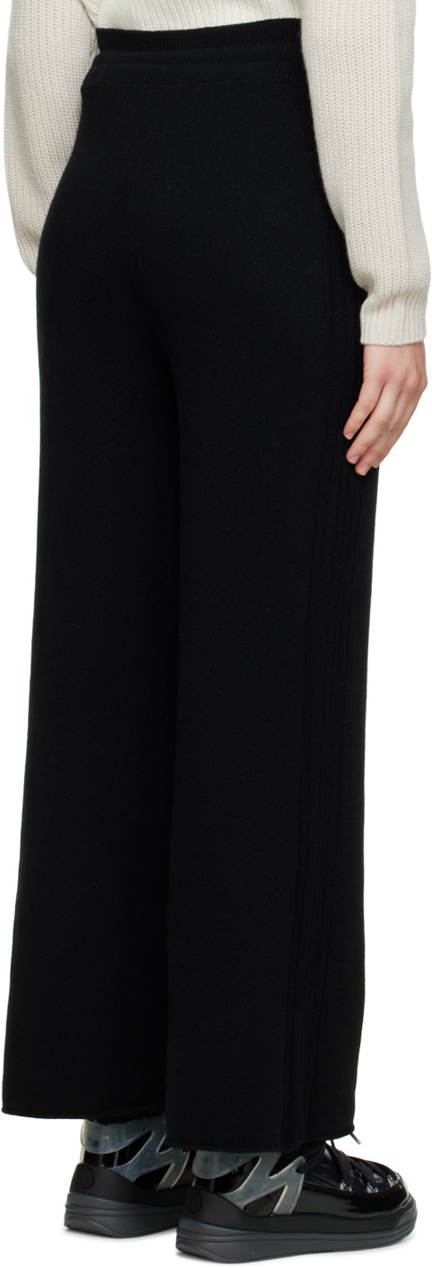 Moncler Black Wide-Leg Lounge Pants
