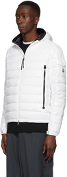 Moncler White Down Galion Puffer Jacket