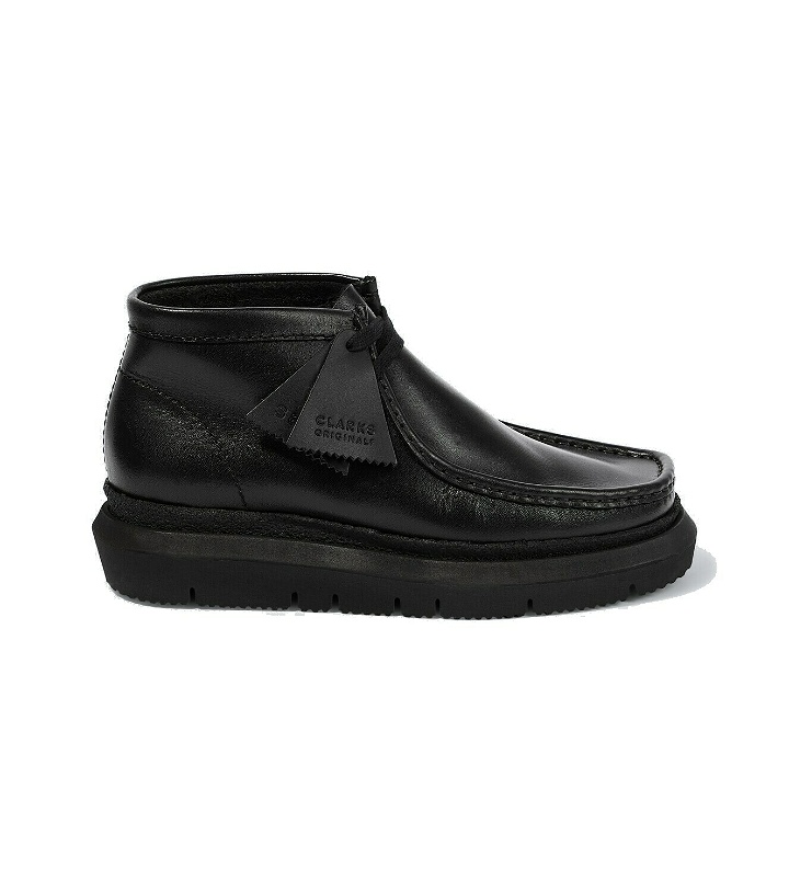 Photo: Sacai x Clarks Hybrid Wallabee leather boots