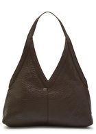 Mansur Gavriel Soft Crinkled Leather Tote bag - Dark Brown - One Size