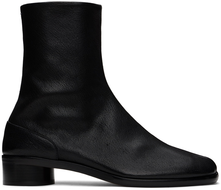 Photo: Maison Margiela Black Tabi Ankle Boots