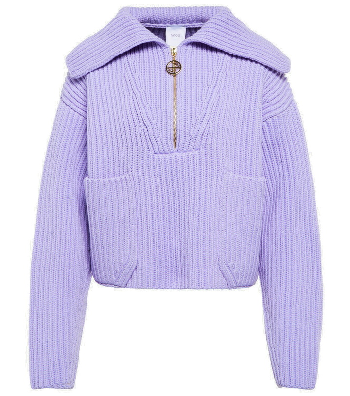 Photo: Patou Ribbed-knit wool sweater